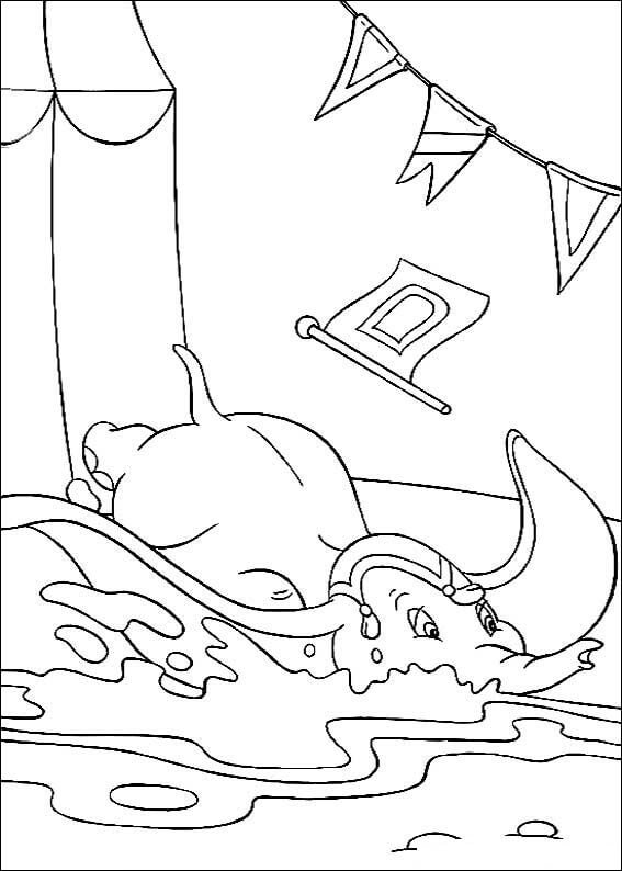 Desenho deDumbo Feliz 2 para colorir