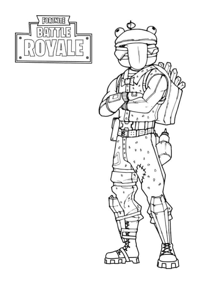 Desenho deDurr Burger Fortnite para colorir