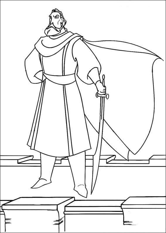 Desenho deDymas de Sinbad para colorir