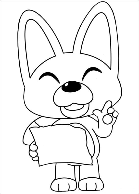 Desenho de Eddy a Raposa para colorir