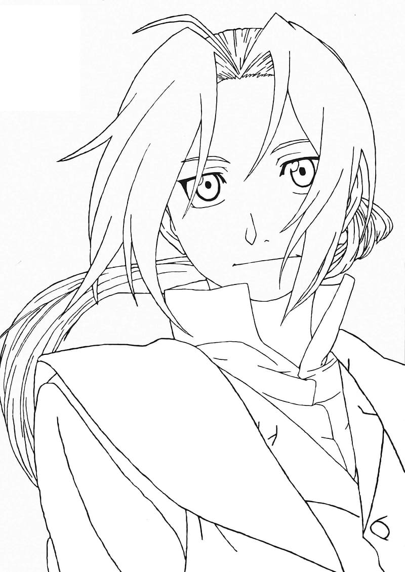 Desenho deEdward Elric 5 para colorir