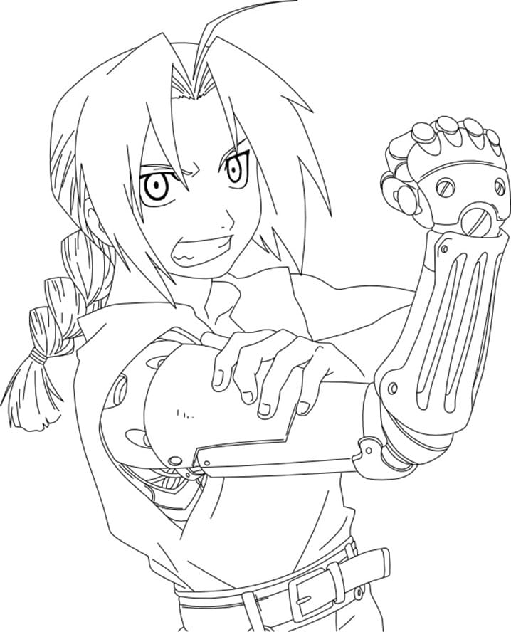 Desenho deEdward Elric 6 para colorir