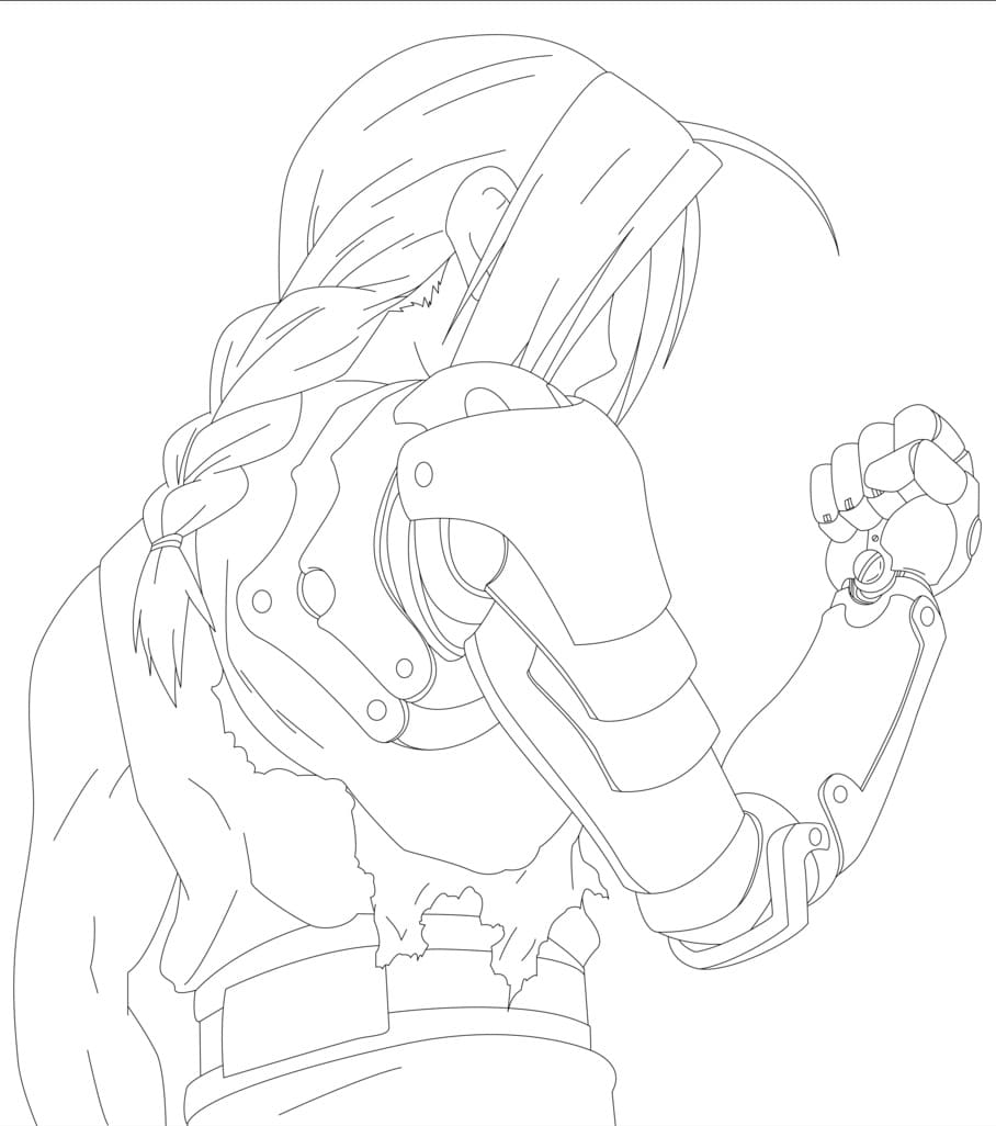 Desenho deEdward Elric 9 para colorir