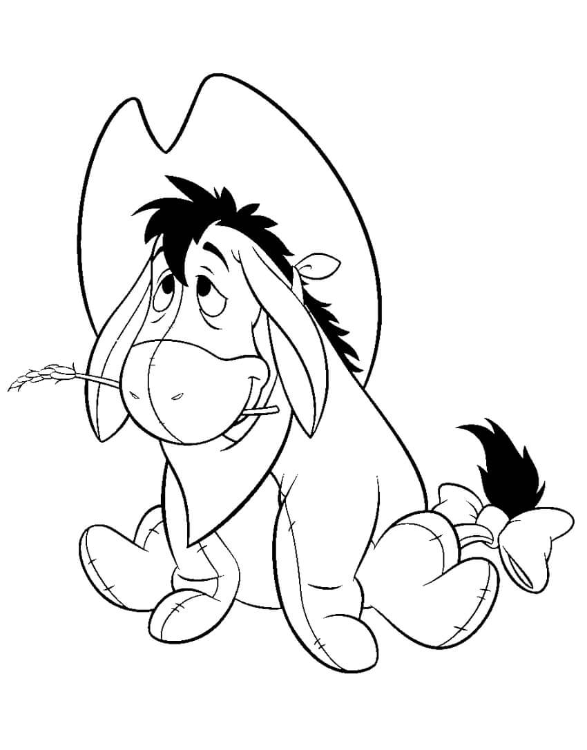 Desenho deEeyore para colorir