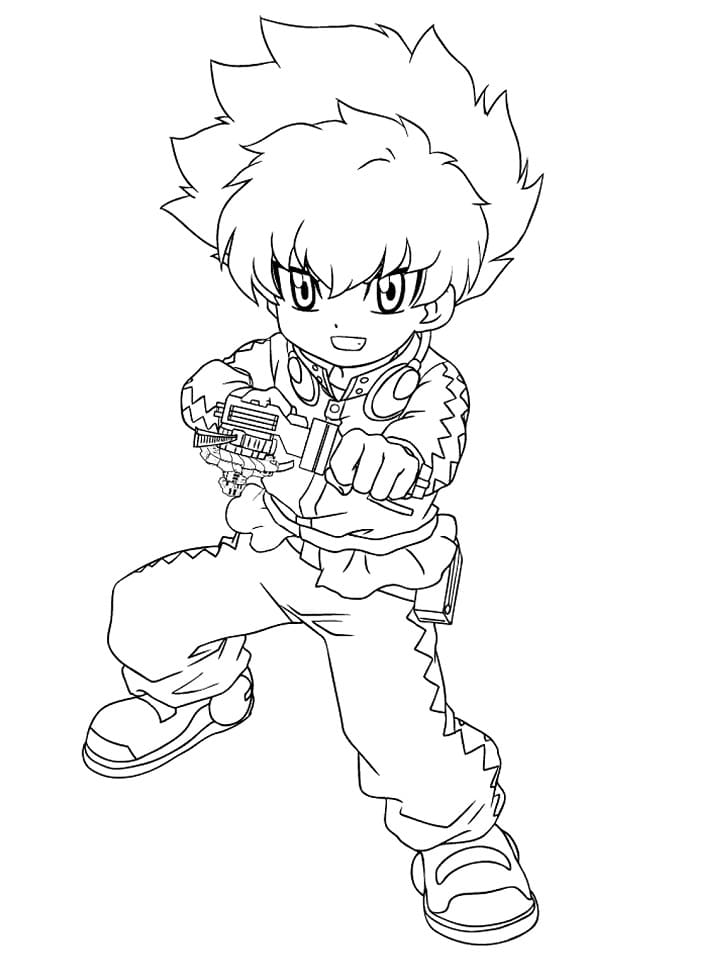 Desenho deEight Beyblade para colorir