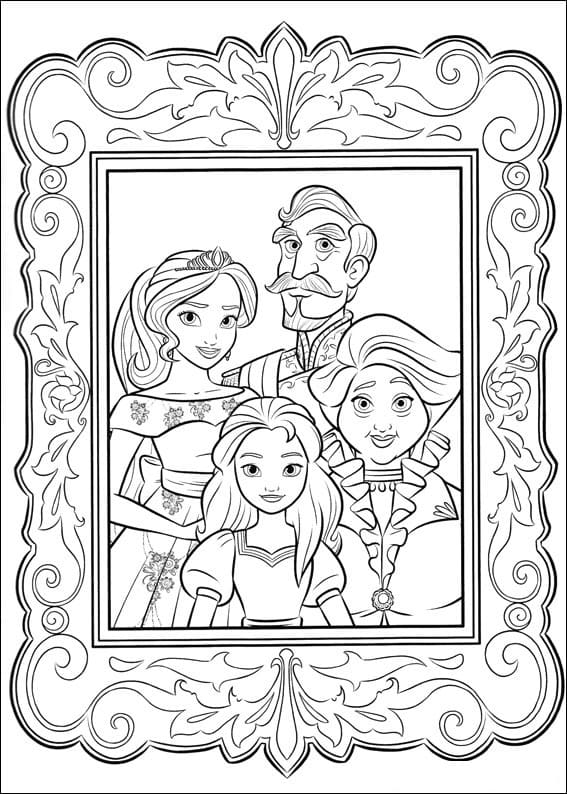 Desenho deElena de Avalor 3 para colorir