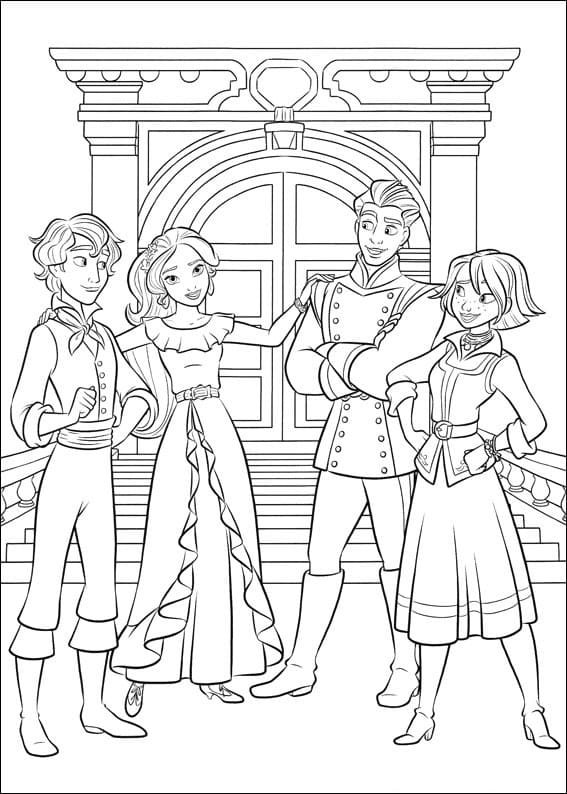 Desenho deElena de Avalor 4 para colorir