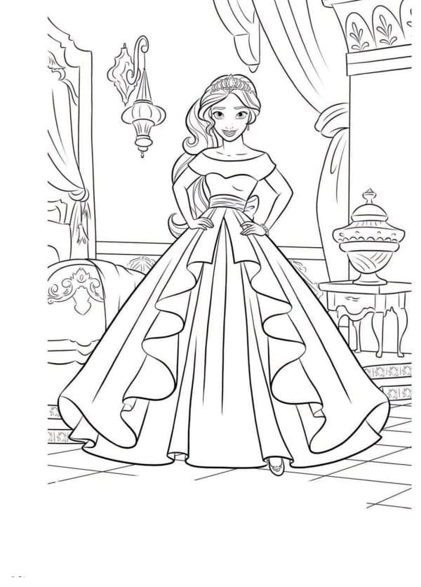 Desenhos de Elena de Avalor para colorir