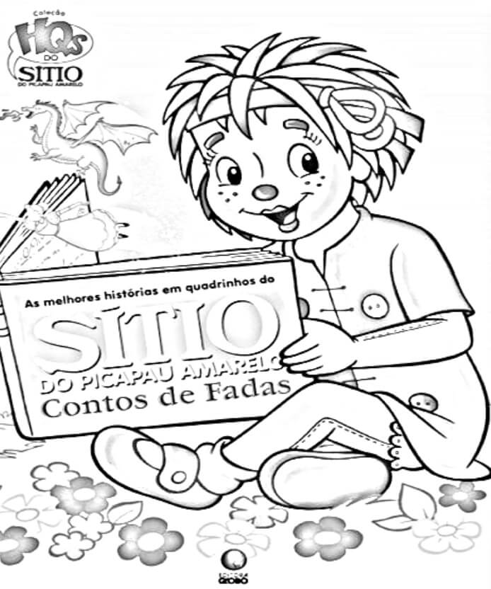 Desenho deEmília 3 para colorir