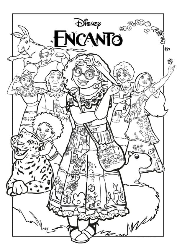 Desenhos de Encanto para colorir