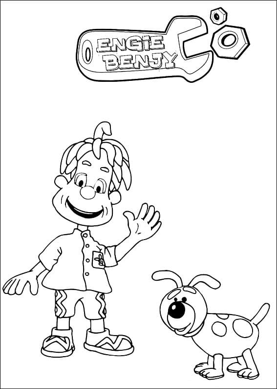 Desenhos de Engie Benjy para colorir