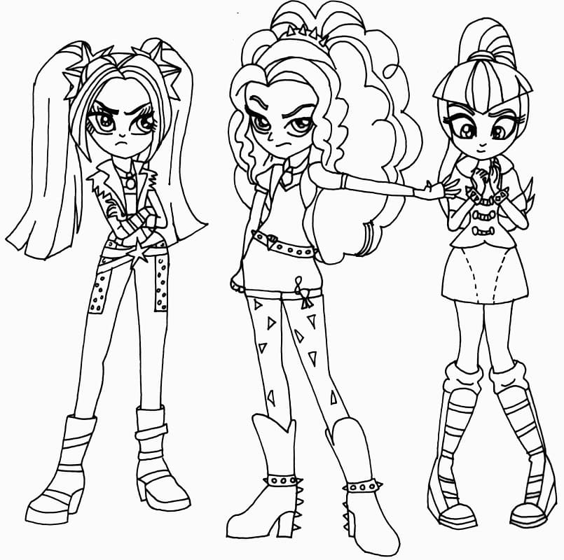 Desenho deEquestria Girls 10 para colorir