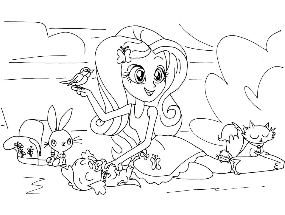 Desenho deEquestria Girls 13 para colorir