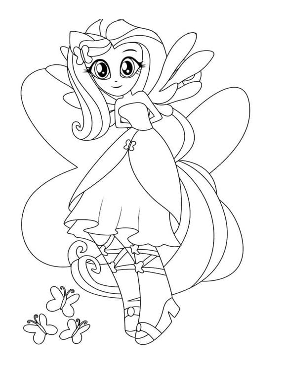 Desenho deEquestria Girls 14 para colorir