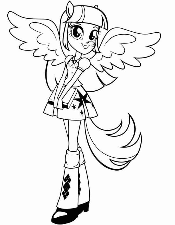 Desenho deEquestria Girls 16 para colorir