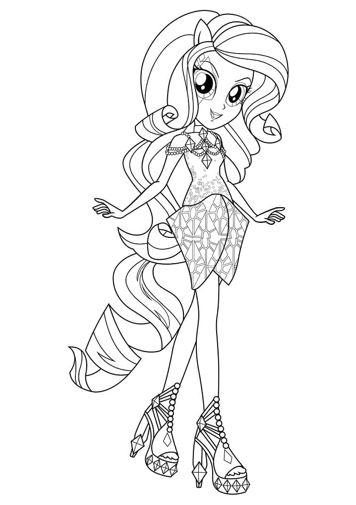 Desenho deEquestria Girls 18 para colorir