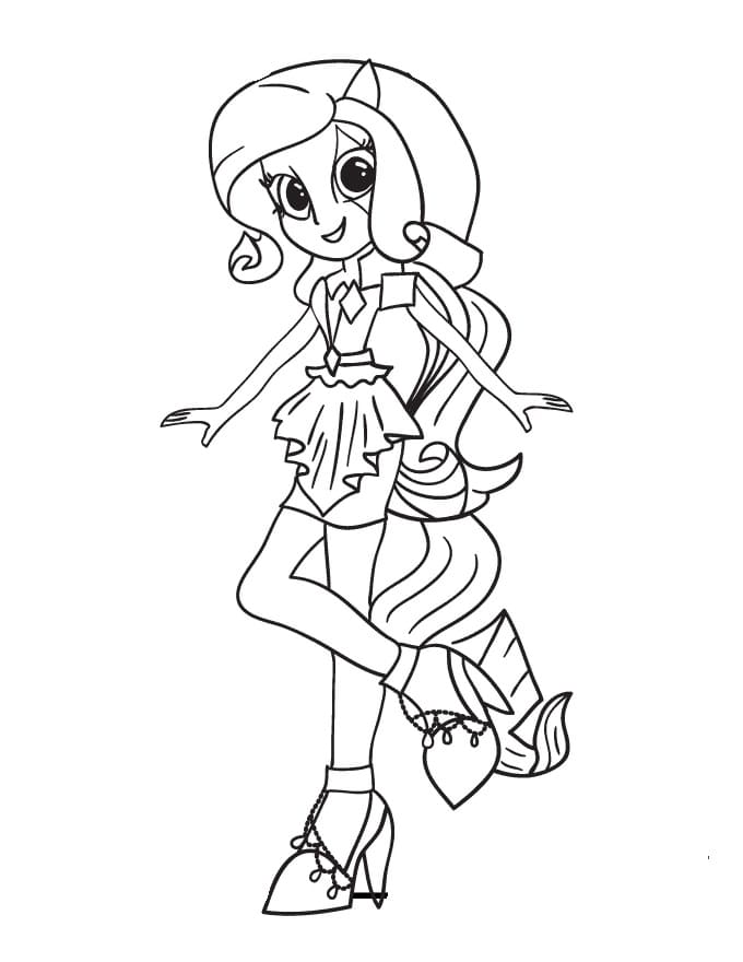 Desenho deEquestria Girls 19 para colorir