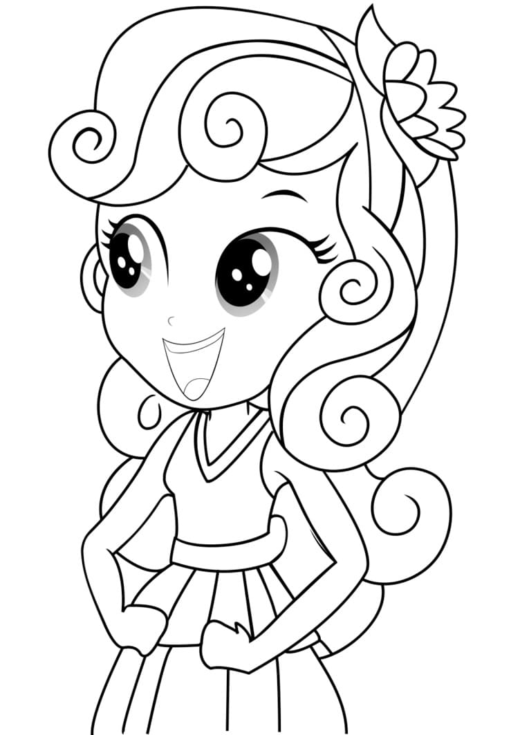 Desenho deEquestria Girls 20 para colorir