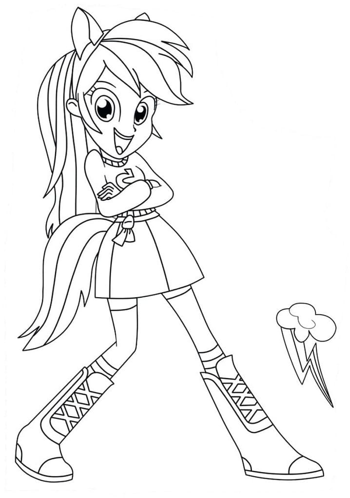 Desenho deEquestria Girls 24 para colorir