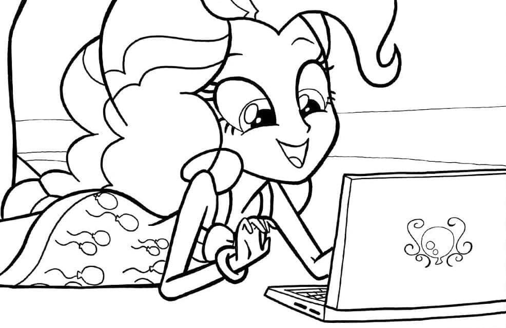 Desenho deEquestria Girls 25 para colorir