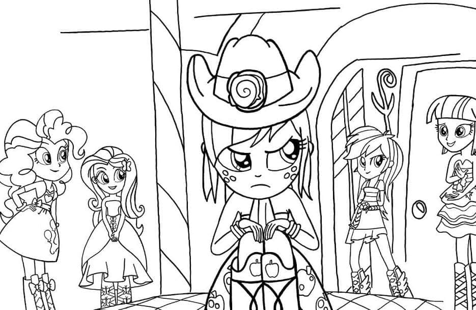 Desenho deEquestria Girls 26 para colorir