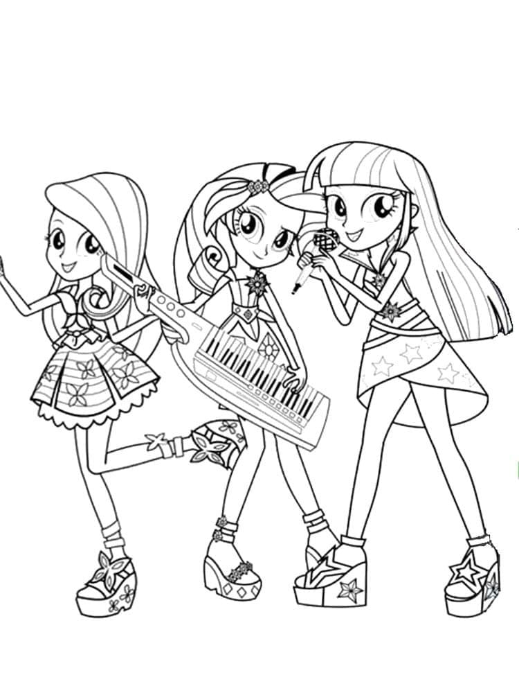 Desenho deEquestria Girls 29 para colorir