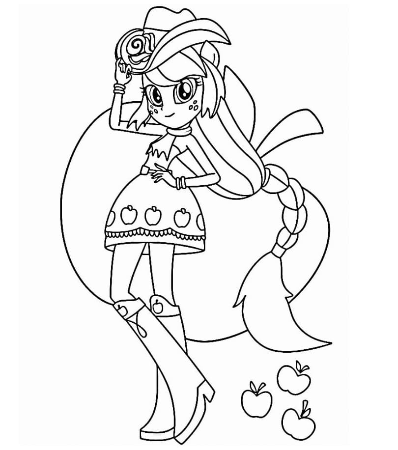 Desenho deEquestria Girls 7 para colorir