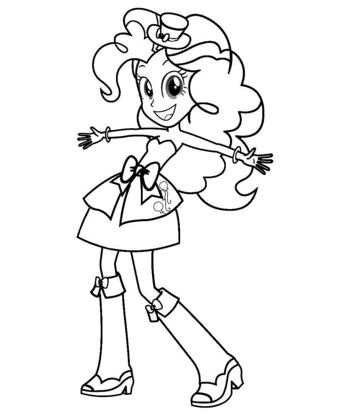 Desenho deEquestria Girls 9 para colorir