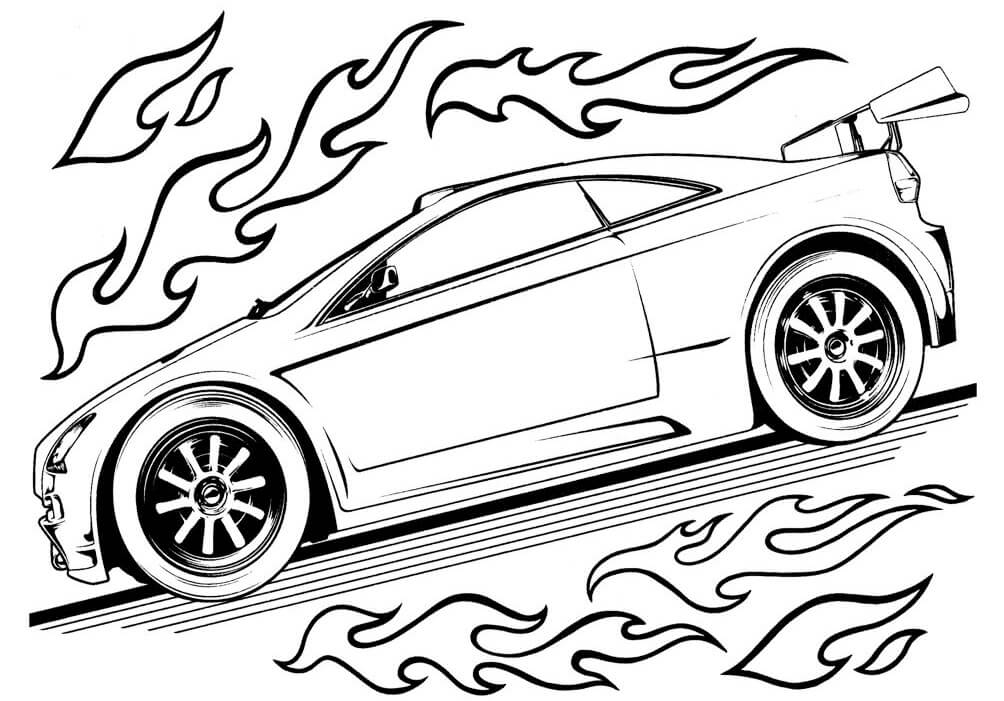 Desenho deEquipe Hot Wheels 1 para colorir