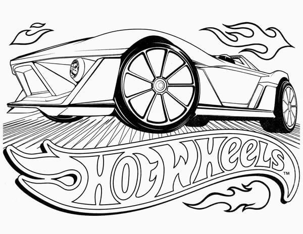 Desenhos de Hot Wheels para colorir