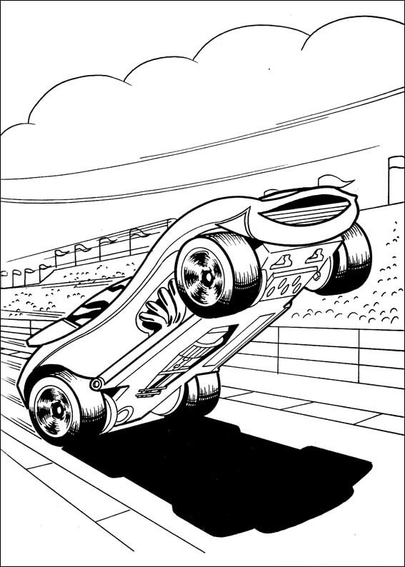 Desenho deEquipe Hot Wheels 9 para colorir