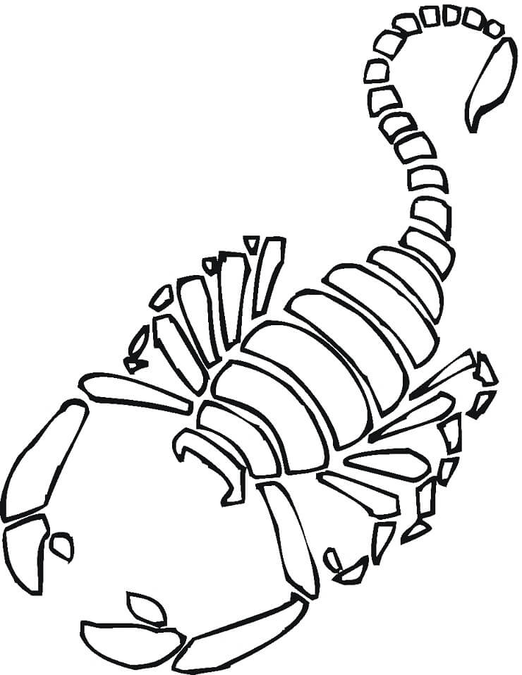 Desenho deEscorpião 13 para colorir