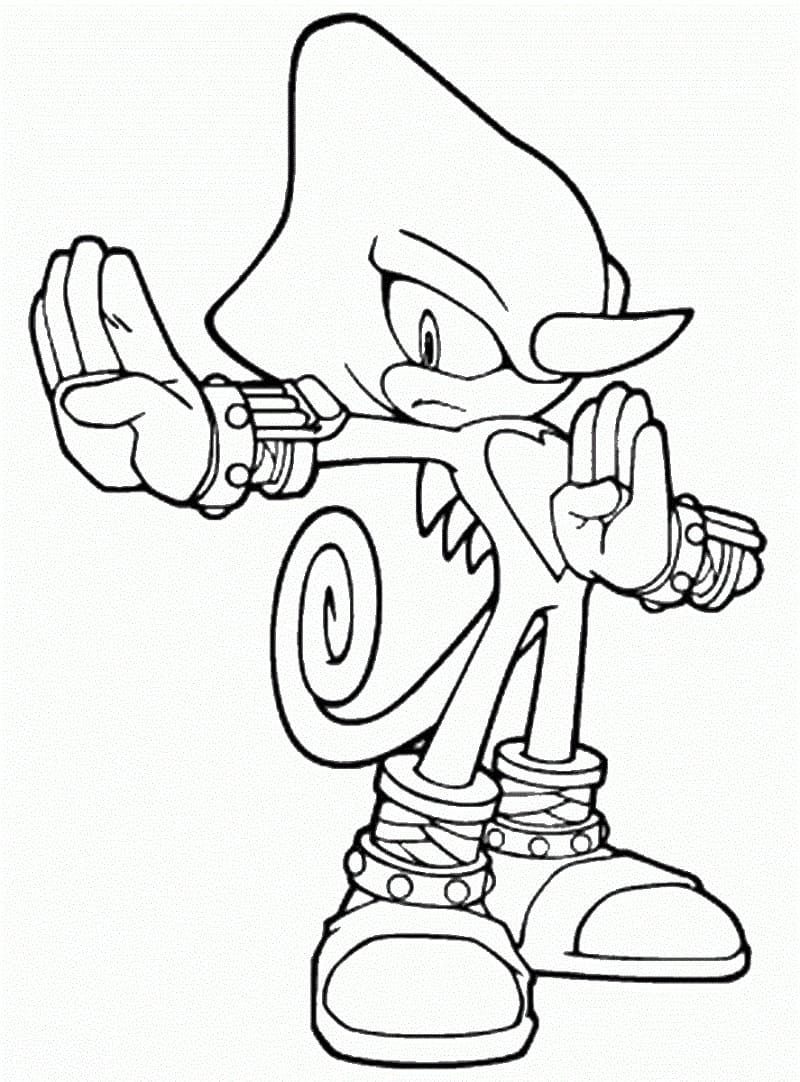 Desenho de Espio de Sonic para colorir