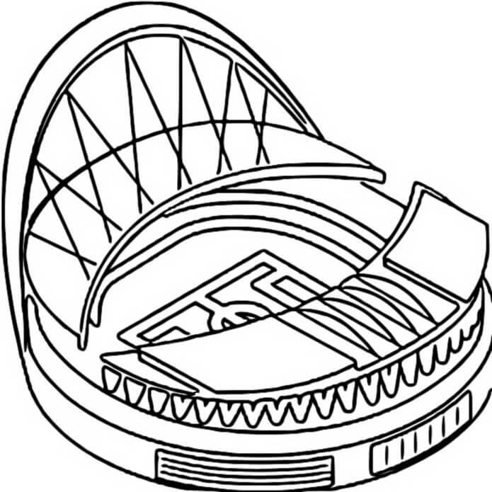 Desenho deEstádio de Wembley para colorir