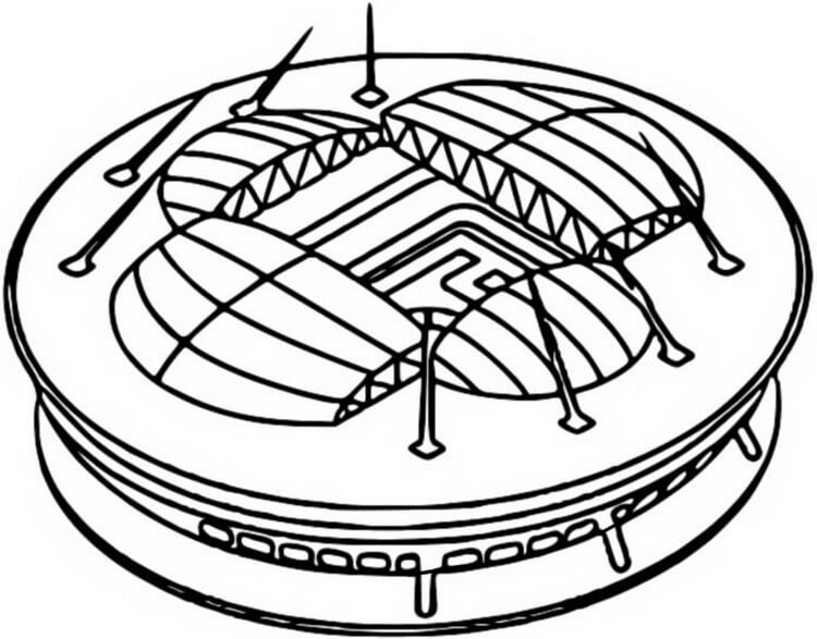 Desenho deEstádio São Petersburgo para colorir