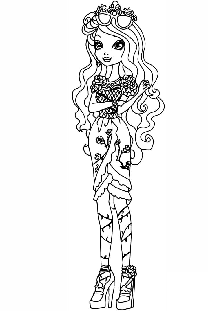 Desenho deEver After High Briar Beauty para colorir