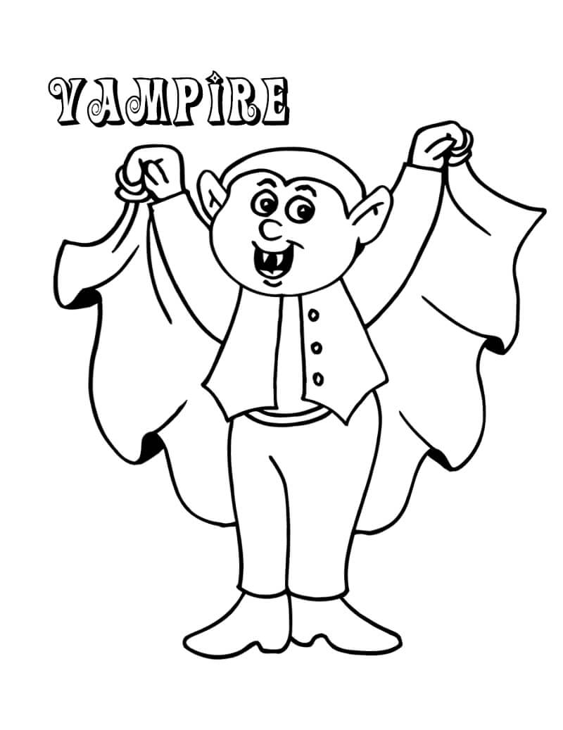 Desenho deFantasia de Vampiro para colorir