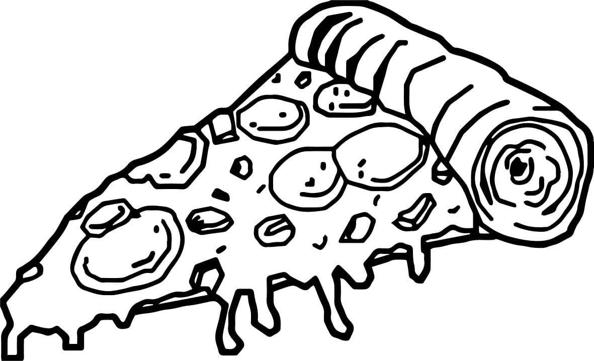 Desenho deFatia de Pizza Deliciosa 6 para colorir