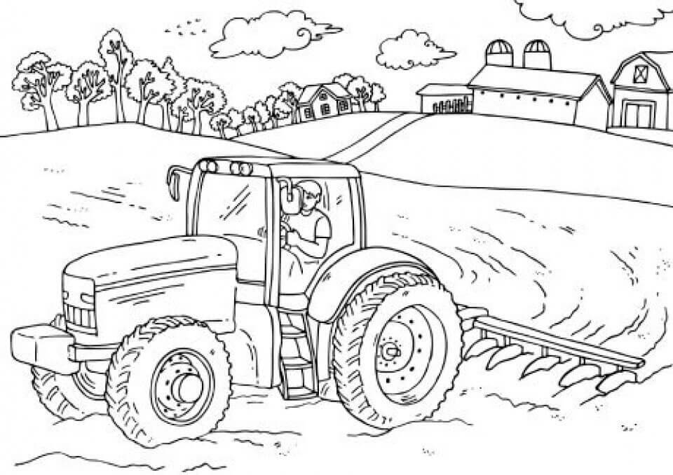 Desenho de Fazenda 4 para colorir