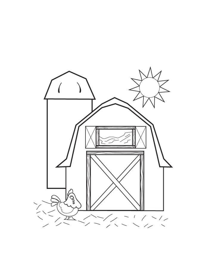 Desenho de Fazenda 6 para colorir