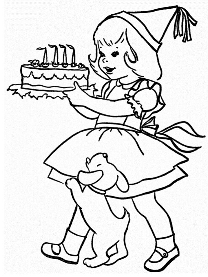 Desenho deFeliz Aniversário 8 para colorir