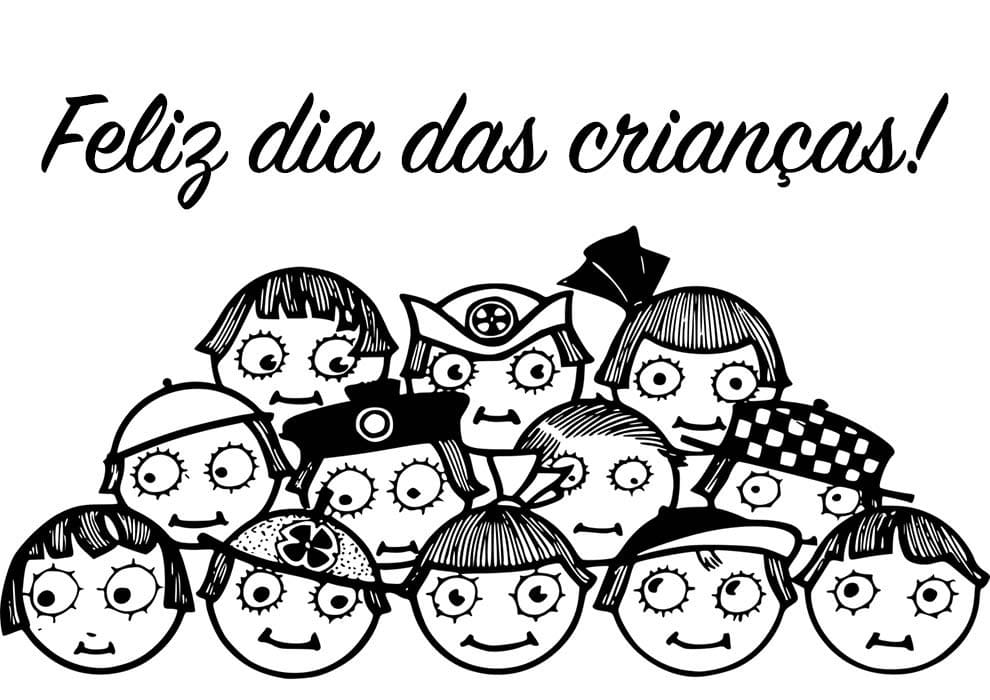 Desenho deFeliz Dia das Crianças 5 para colorir