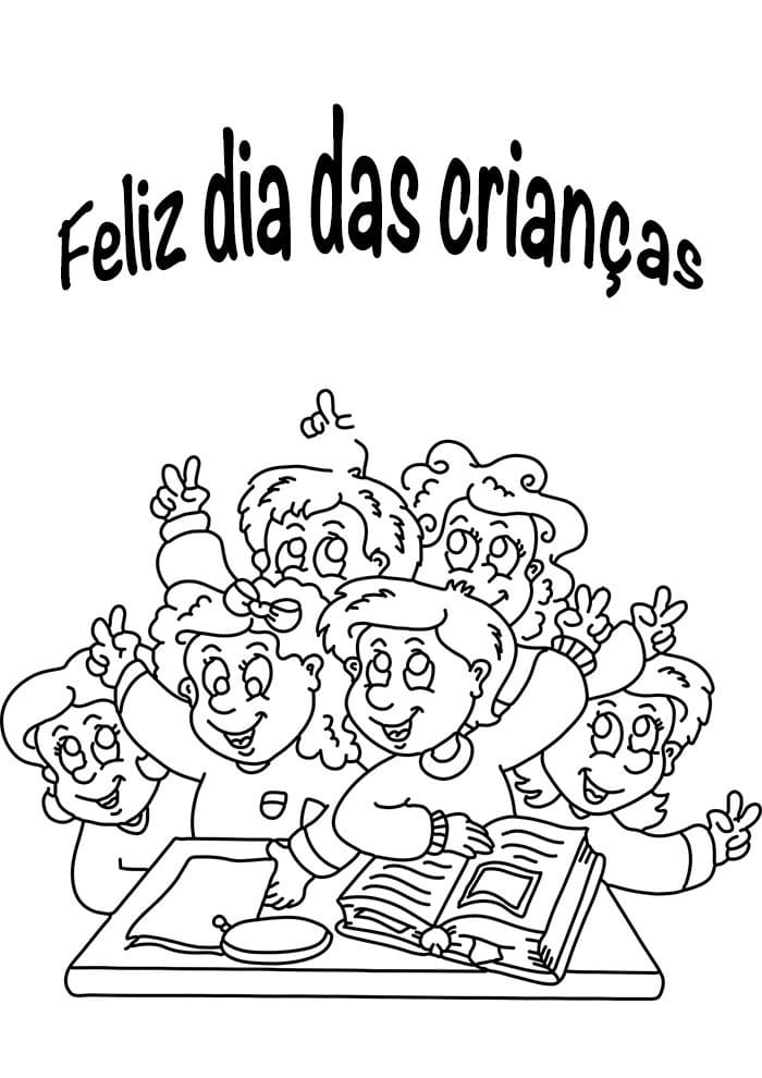 Desenhos de Dia das Crianças para colorir