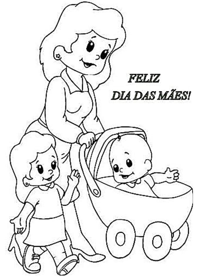 Desenho deFeliz Dia das Mães 2 para colorir