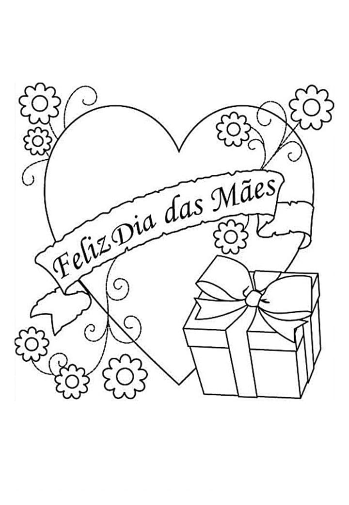 Desenhos de Dia das Mães para colorir