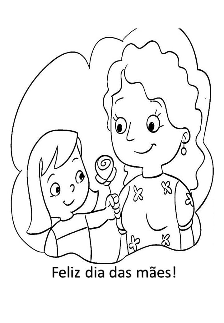 Desenho deFeliz Dia das Mães 8 para colorir