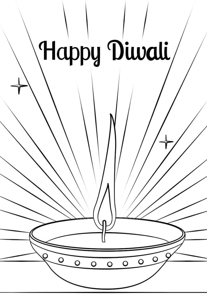 Desenho deFeliz Diwali 8 para colorir