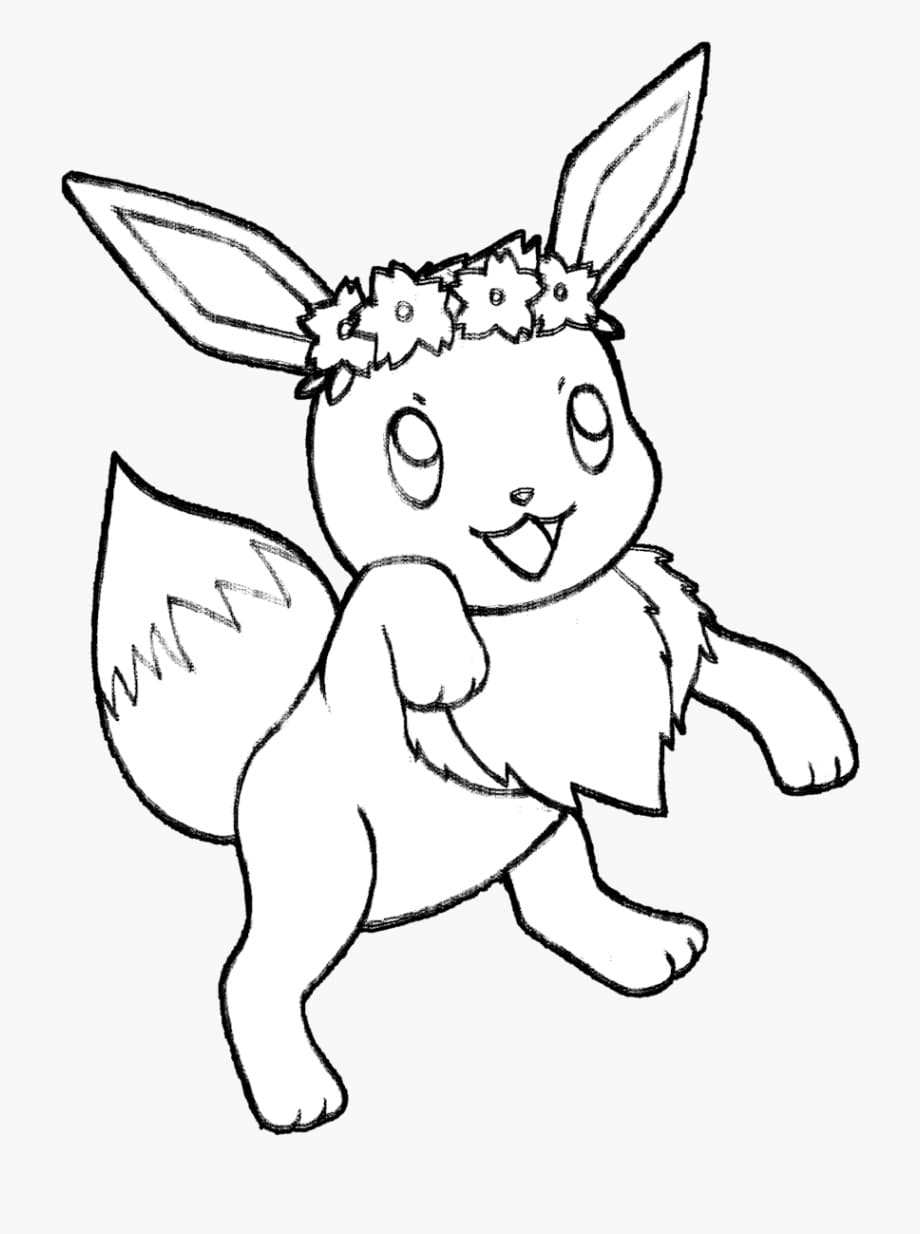 Desenho deFeliz Eevee 1 para colorir