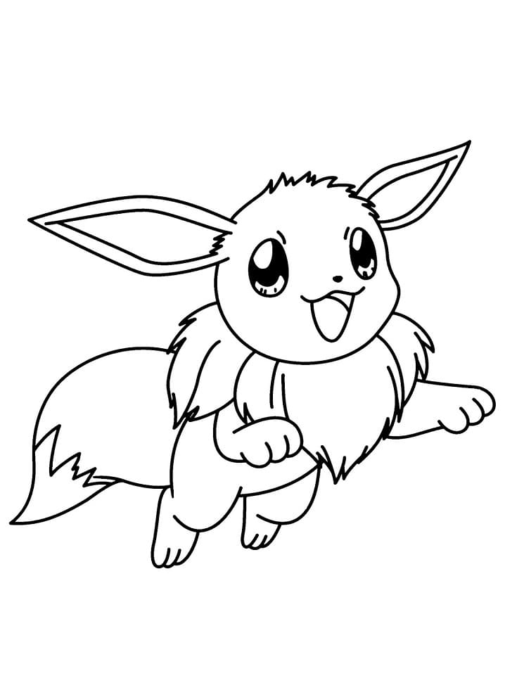 Desenho deFeliz Eevee 2 para colorir