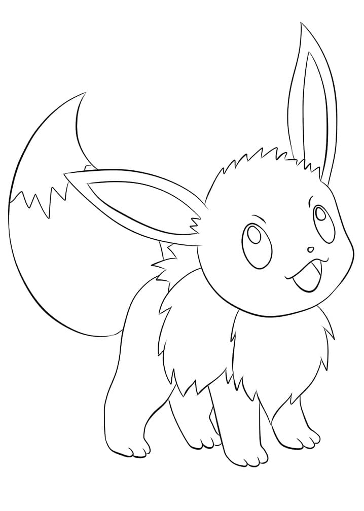 Desenho deFeliz Eevee 3 para colorir